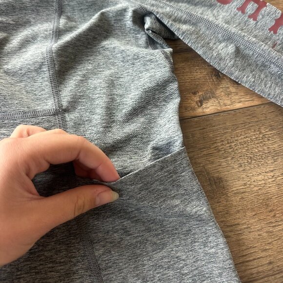 Shyanne Women's 1/4 Zip Front Logo Pullover Size XS Gray/Red Accents - Picture 7 of 7